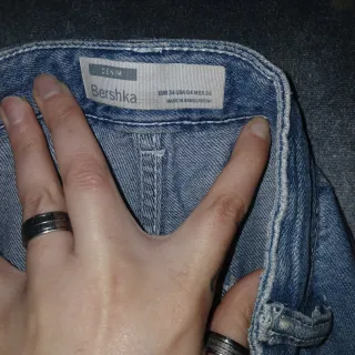 Pantalón cargo Bershka azul