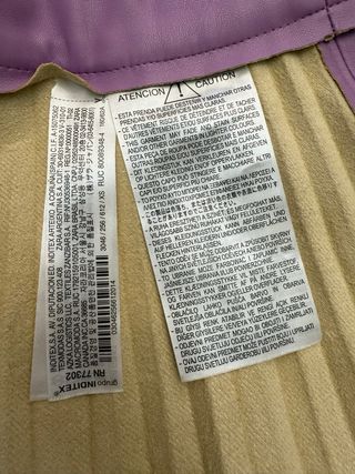 Saia plissada Zara polipele lilás