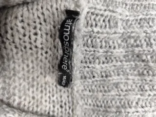 Chaleco amplio gris talla 42