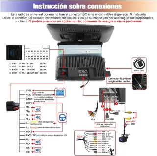 Radio Coche Android 13 2GB+64GB 1 DIN