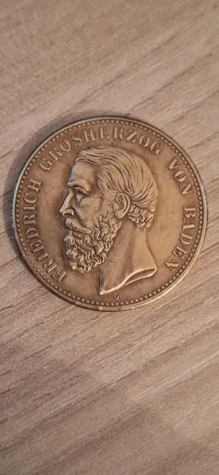 Moneta 1891 Friedrich von Baden