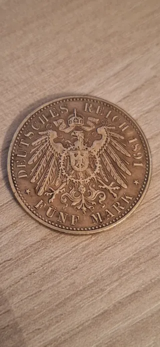 Moneta 1891 Friedrich von Baden