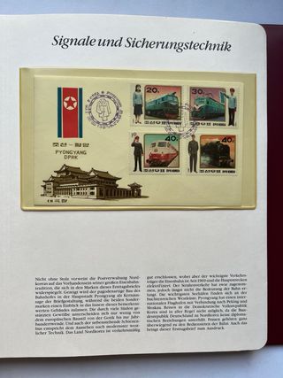 Álbum Sellos 150 Años de Ferrocarril Alemán VOL.1