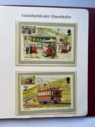 Álbum Sellos 150 Años de Ferrocarril Alemán VOL.1