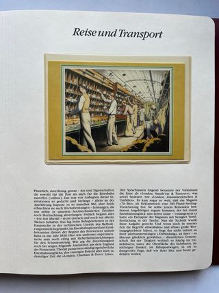 Álbum Sellos 150 Años de Ferrocarril Alemán VOL.1