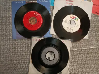 Lote 9 Vinilos 80s ochentas vintage single 7"