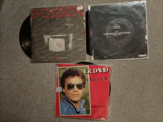 Lote 9 Vinilos 80s ochentas vintage single 7"