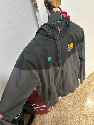 Chaqueta FC Barcelona Nike Negra/Gris