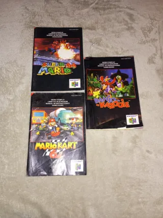 Manuales Nintendo 64: Mario Kart, Mario 64, Banjo-