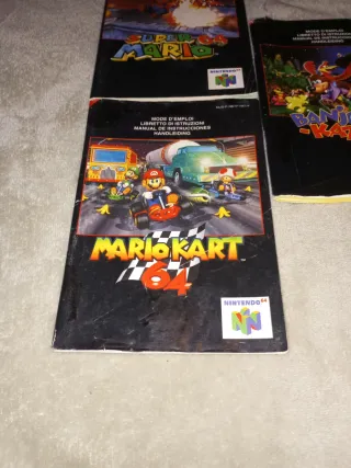 Manuales Nintendo 64: Mario Kart, Mario 64, Banjo-