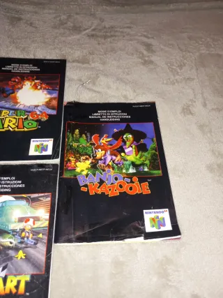 Manuales Nintendo 64: Mario Kart, Mario 64, Banjo-
