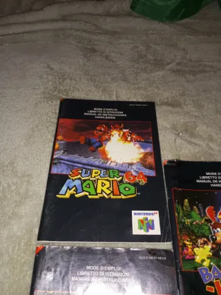 Manuales Nintendo 64: Mario Kart, Mario 64, Banjo-