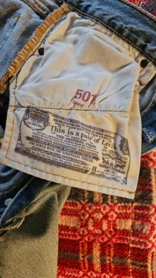 Levi's 501 Jeans Azules Rasgados