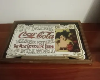 Espejo Coca-Cola Delicious 5¢,mide 22,6x32,5