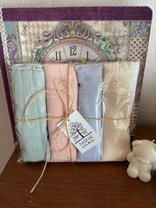 Pack 4 Muselinas Algodón 100% Pidela personalizas