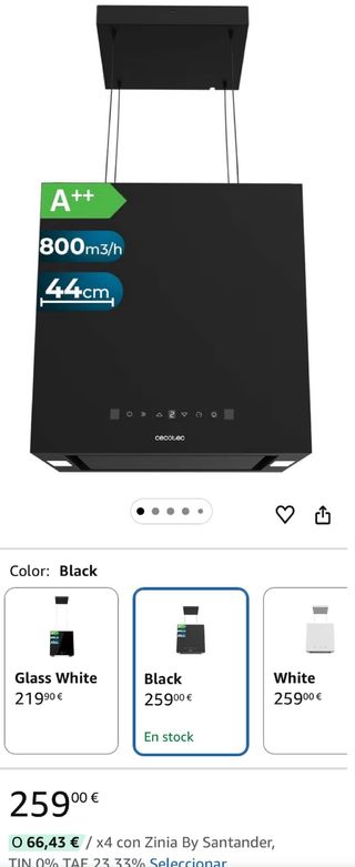 Campana Extractora Cecotec 44cm Isla