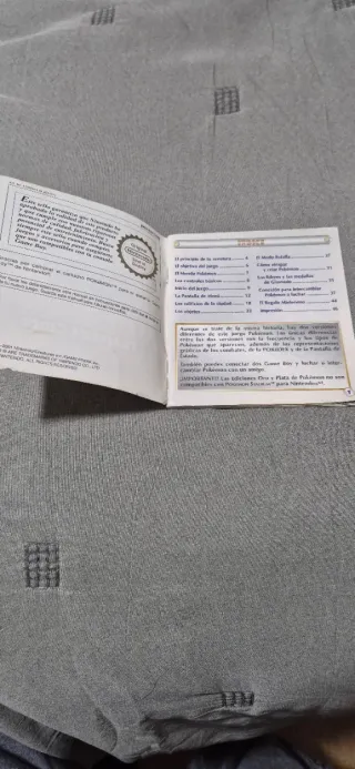 Pokemon Plata + Manual Original Game Boy