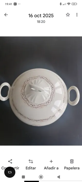 Vajilla 5 servicios,3 fuentes y sopera