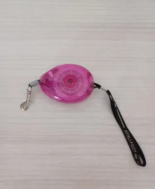 Guinzaglio estensibile trasparente rosa