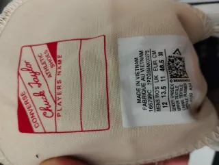 Converse Chuck Taylor Blancas Talla 46.5