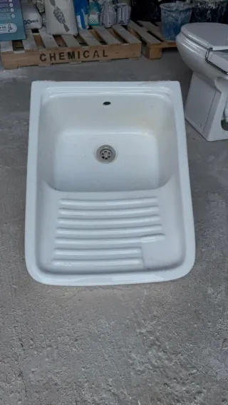 Pila de fregadero de porcelana