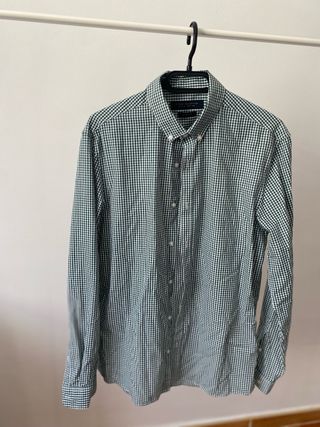 Camisa de cuadros verde