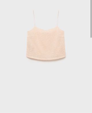 TOP LENTEJUELAS TIRANTES FINOS mango talla S