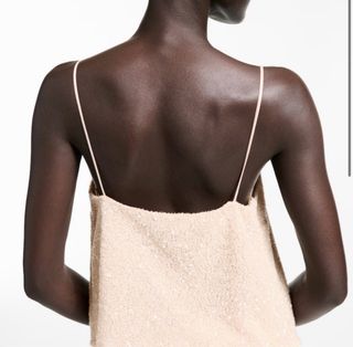 TOP LENTEJUELAS TIRANTES FINOS mango talla S