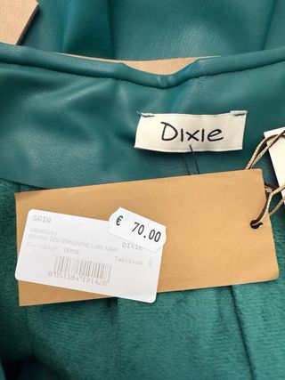 Saia plissada Dixie verde com cinto