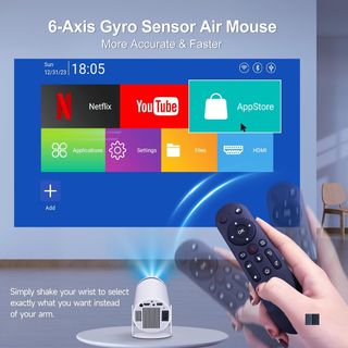 Mini Proyector Portátil 4K Blanco