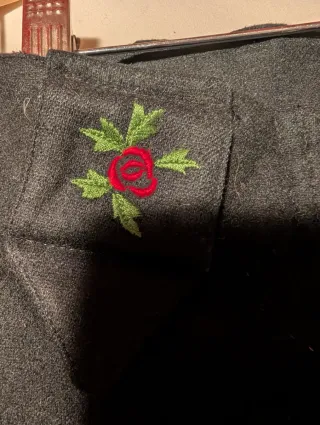 Falda Invierno Negra Talla 42