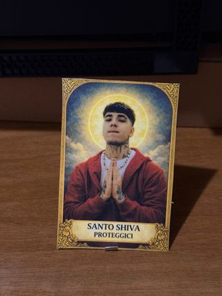 Santino Shiva plastificato