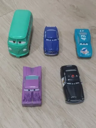 Lote 5 Coches Juguete Cars
