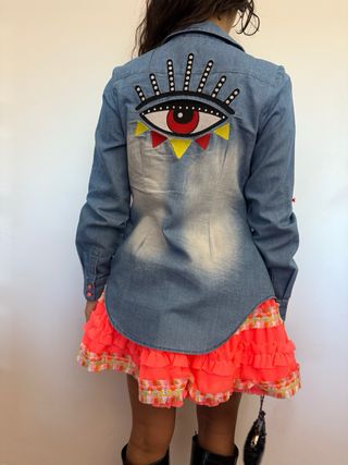 Saia Caótica by Caprich rodada rosa