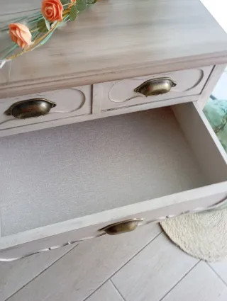 Conjunto 2 Mesitas Noche Rústicas Madera