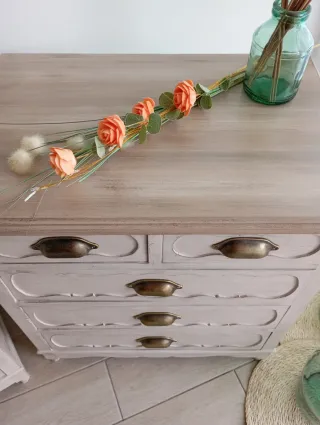 Conjunto 2 Mesitas Noche Rústicas Madera