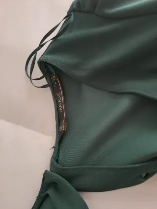 Vestido verde falda pantalón