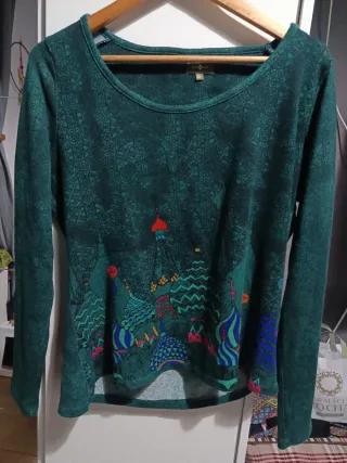 Camiseta Surkana mujer verde