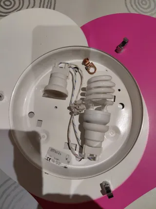 NUEVO Plafón Corazón Rosa y Blanco