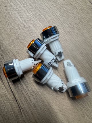 Lote 25 Pilotos Neón SEMEL S-1435 VF Ámbar