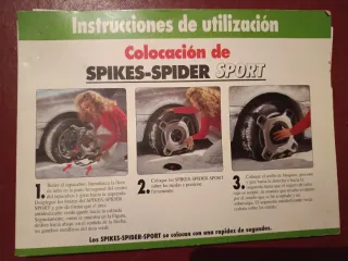 Cadenas nieve spikes spider sport CON ADAPTORES