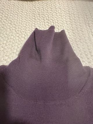 Jersey Scalpers lana cuello alto berenjena