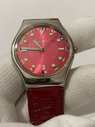 Orologio Immersion Rosso Argento Nuovo
