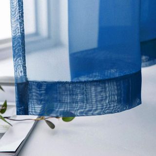 Cortinas transparentes poliéster 175x140 cm