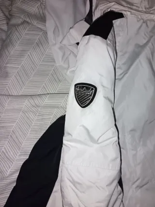 Chaqueta esquí EA7 Mujer Blanca y Negra