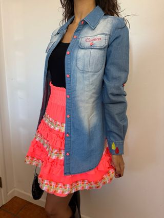 Camisa Jeans Caótica by Capriche Olho