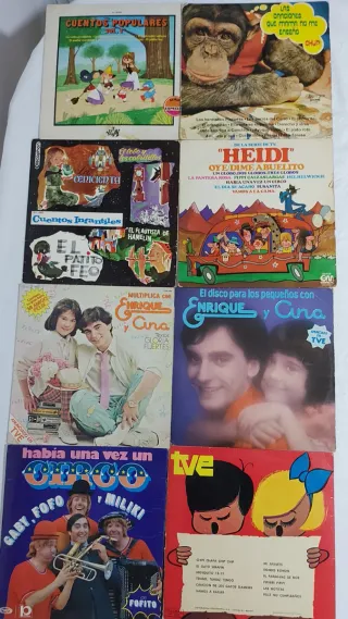 LOTE 8 Vinilos Infantiles Colección