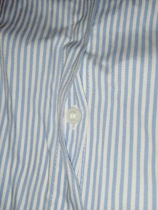 Camisa H&M Rayas Azul Talla 34