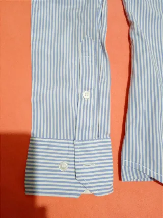 Camisa H&M Rayas Azul Talla 34