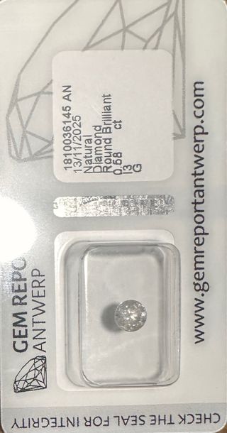 Diamante Natural Redondo Brillante 0.58 ct
